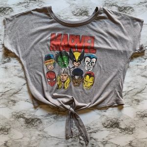 Marvel Comics Crop Top with Avengers